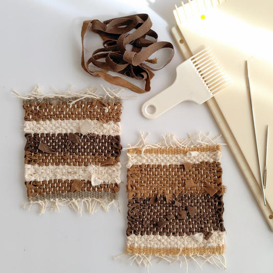 【5/20（水）】コーヒー染め裂き織りコースターづくり　ワークショップ予約